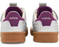 Кроссовки victoria Kids Smash Kids-Pista с серебристым верхом и фиолетовыми деталями
