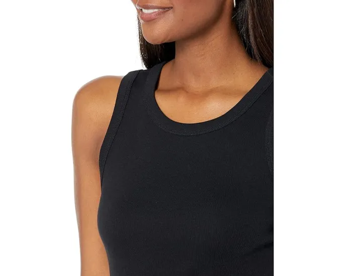 Топ Lilla P 1x1 Rib Jewel с круглым вырезом из хлопка