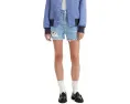 Шорты Levi's High Waisted Mom с пятью карманами и кожаным патчем