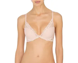 Бюстгальтер Natori Feathers Contour Plunge с вышитыми перьями