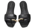 Сандалии Tory Burch Romy Slides на плоской подошве из кожи