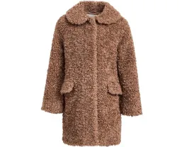 Детское пальто Janie and Jack из искусственного меха бежевого цвета