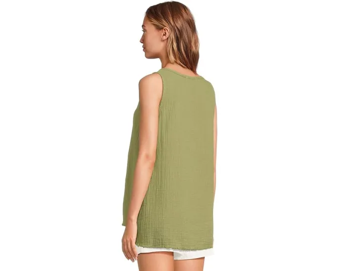 Длинный топ Mod-o-doc с круглым вырезом и асимметричным подолом