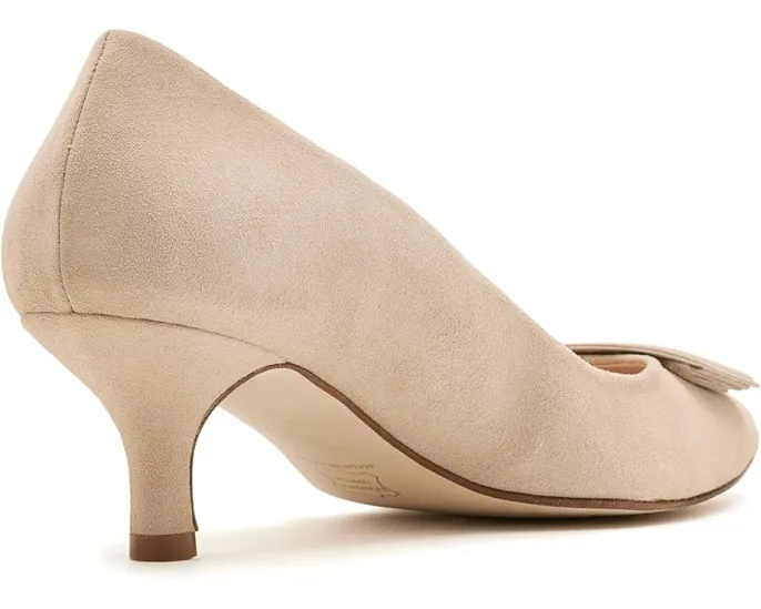 Туфли-лодочки Robin из замши с пряжкой и каблуком kitten heel от French Sole