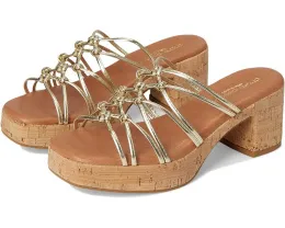 Сандалии Camryn с открытым квадратным носком на пробковом каблуке