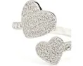 Кольцо Kate Spade New York Yours Truly Pave Heart с кубическим цирконием