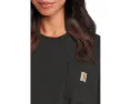 Футболка Carhartt WK87 Workwear с карманом и бесшовной конструкцией
