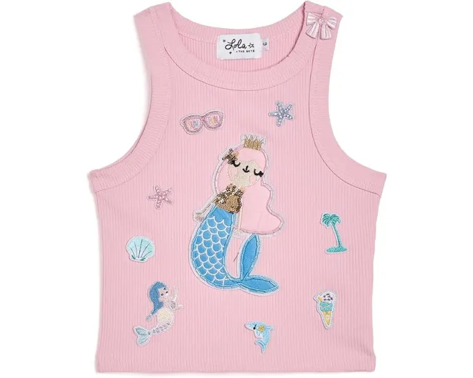 Топ Mermaid Patch Tank Lola and The Boys с русалкой и пайетками