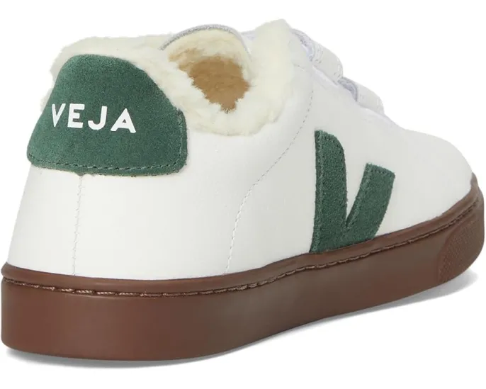 Детские кроссовки VEJA Small Esplar с кожаным верхом и застежкой на липучке