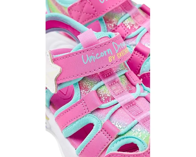 Детские сандалии SKECHERS KIDS Unicorn Dreams с подсветкой для малышей