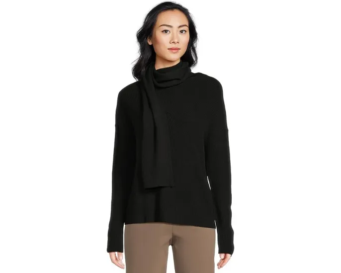 Свитер Elliott Lauren It's a Wrap с прикрепленным шарфом и длинными рукавами