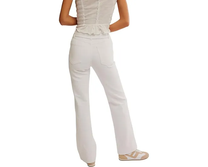 Джинсы Free People Sabine Slim A Line с прямыми штанинами