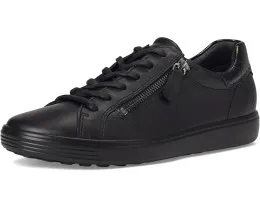 Кроссовки ECCO Soft 7 Side Zip Lace с боковой молнией и кожаным верхом