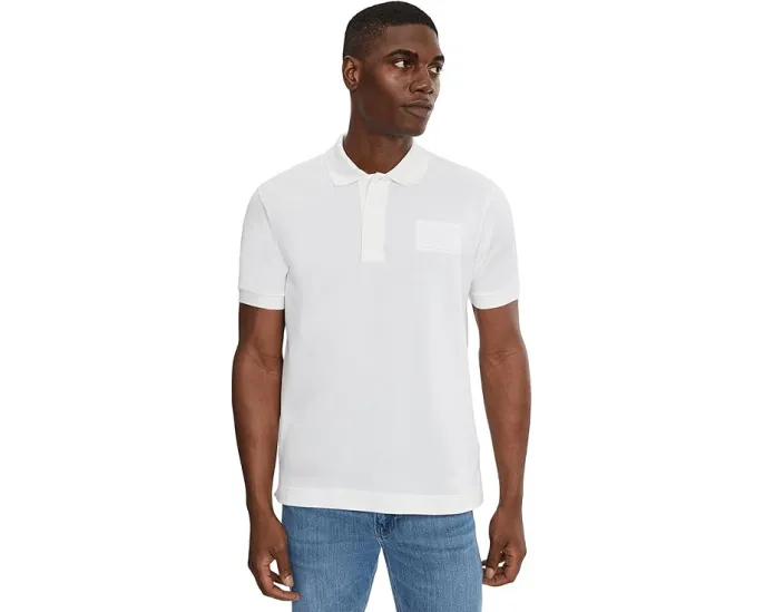 Поло Lacoste Classic Fit с тисненым логотипом из хлопка petit pique