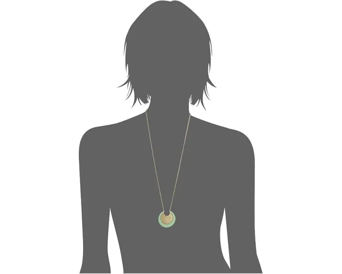 Кулон Lucky Brand Pendant Moon с подвеской в виде луны и золотистым покрытием