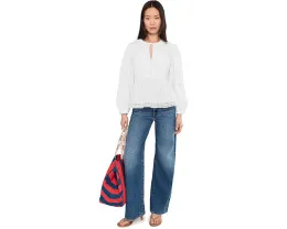 Nora Pintuck Eyelet Top