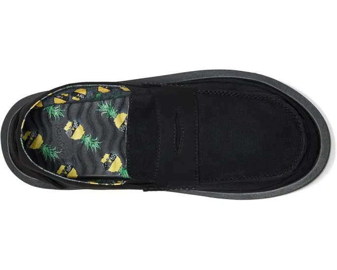 Лоферы Donny Loafer X Ben Gravy с льняным верхом и стелькой с принтом Sanuk