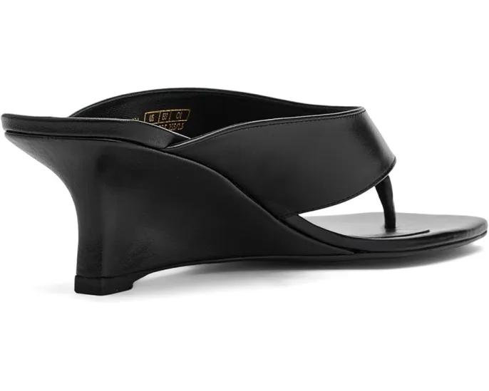 Босоножки Vinnie Wedge Thong 50 на танкетке с открытым квадратным носком из натуральной кожи