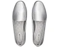 Birdies балетки Vesper Leather Flat серебристого цвета