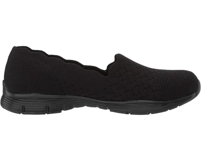 Skechers мокасины Seager Stat с цельновязаным верхом и съемной стелькой с памятью формы