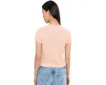Кроп-футболка AG Jeans Sadie Crew Neck с винтажным кроем 90-х