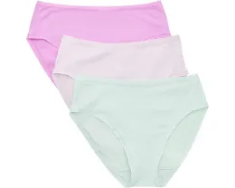 Комплект из 3 трусиков Natori Bliss Bare Cotton Hipster из хлопка пима