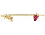 Браслет-манжета Kate Spade New York Secret Garden Strawberry Cuff
