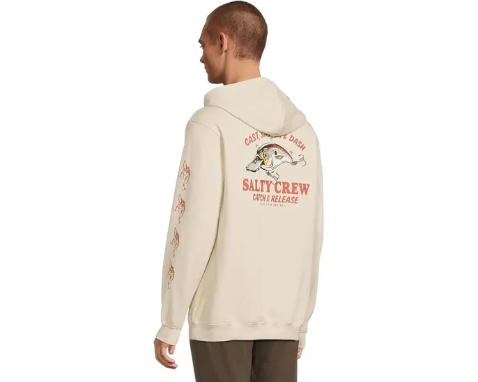 Толстовка Cast Life Fleece Salty Crew с капюшоном и принтом