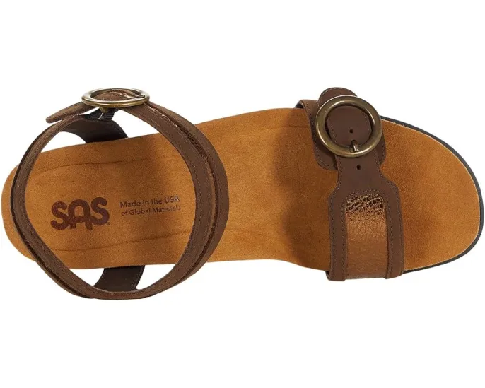 Босоножки SAS Seight на низком клиновидном каблуке с открытым носком и удобной стелькой