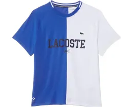 Lacoste Детская футболка с коротким рукавом и крупным принтом