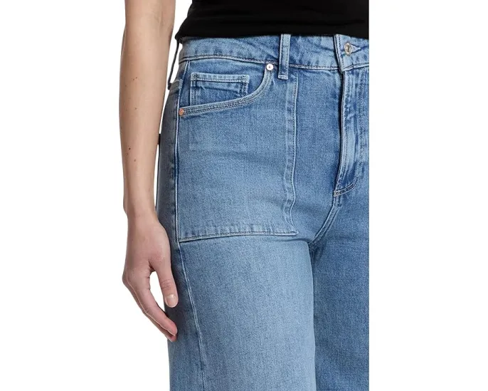 Джинсы Paige Anessa с накладными карманами и ярлыком в цвете Marlena