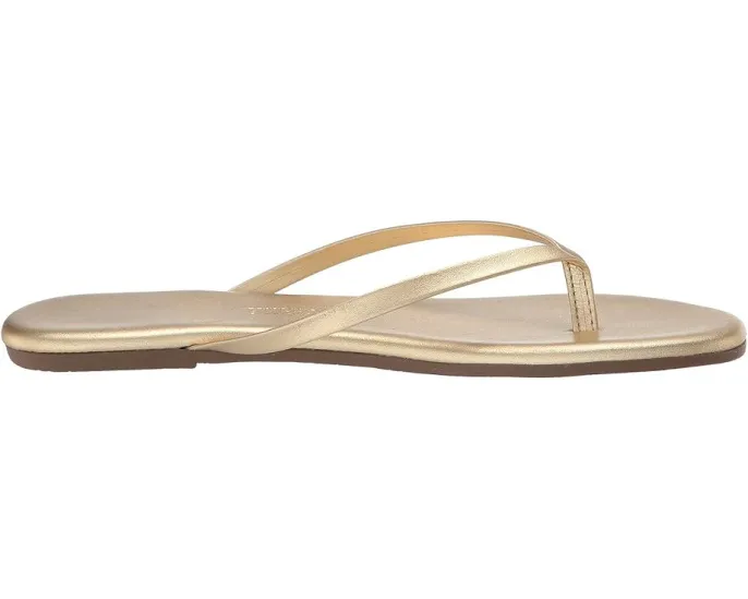 Металлические сандалии TKEES Metallics с кожаной стелькой