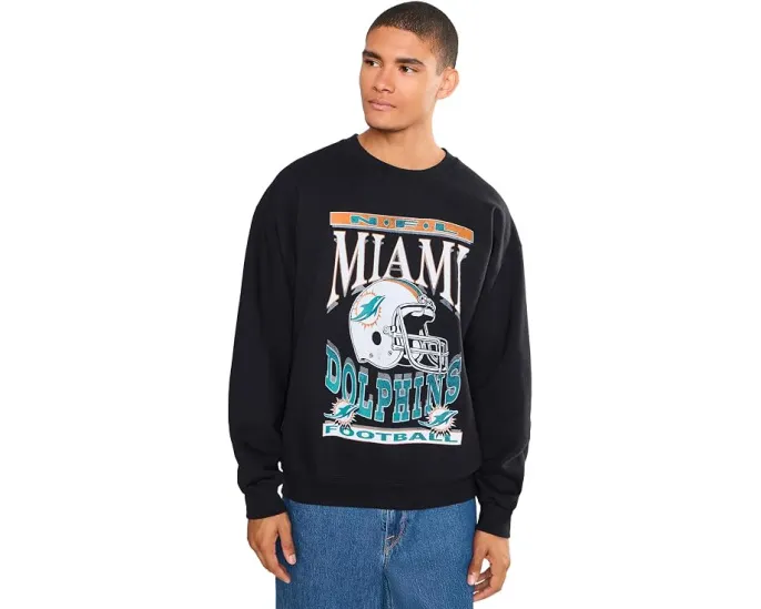 Толстовка NFL Miami Dolphins Helmet Crew от Junk Food Clothing