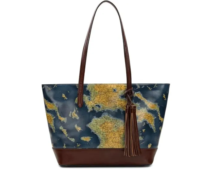Сумка-тоут Verzi с кисточкой от Patricia Nash с принтом кленового листа