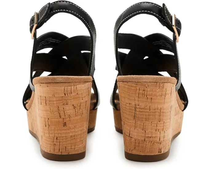 Сандалии Clarks Sabina Sling на пробковом клине с регулируемым ремешком