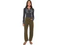 Блуза Fleur Embroidered Cuff Henley от Free People с вышивкой