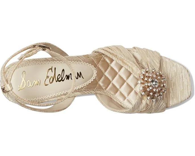 Сандалии Sam Edelman Janelle на платформе с квадратным носком и декором из кристаллов