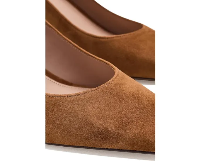 Туфли Cole Haan Blanche Pumps Tobacco на каблуке с замшевой отделкой