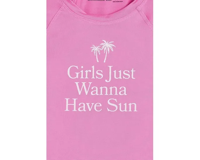 Рашгард с длинным рукавом и принтом abercrombie kids для детей