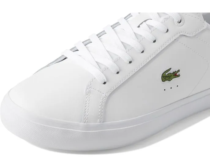 Кроссовки Lacoste Powercourt с верхом из кожи и контрастным крокодилом