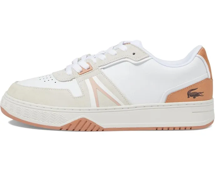 Кроссовки Lacoste L001 из кожи с замшевым мыском и спортивной эстетикой