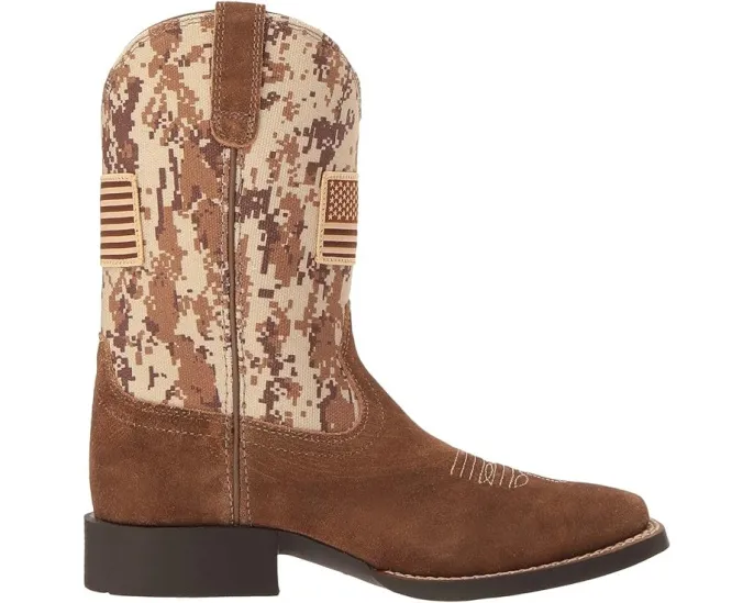 Ковбойские сапоги Patriot Antique для детей в камуфляже Ariat