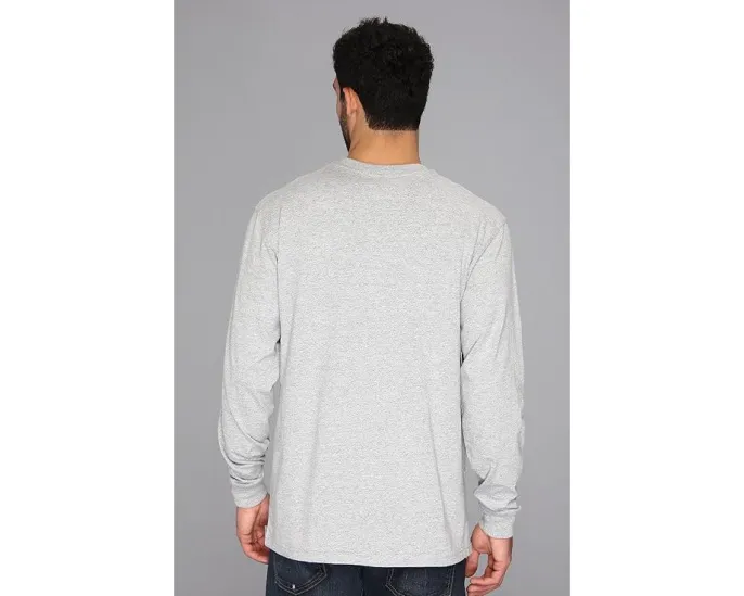 Carhartt Рабочая рубашка-поло с длинным рукавом и нагрудным карманом