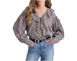 Блузка Madewell Marciana Top с V-образным вырезом и рюшами