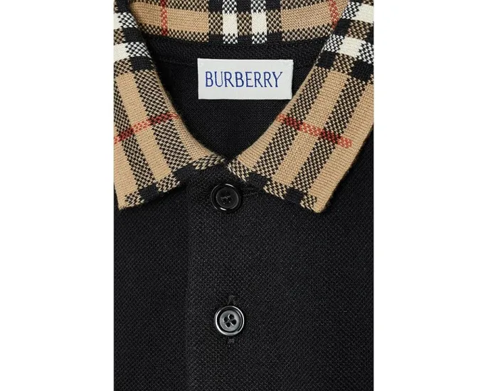 Рубашка с воротником Johane от Burberry Kids в черном цвете