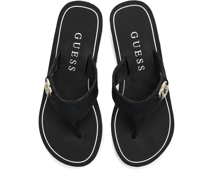 Босоножки на платформе Shai с клиновидным каблуком и текстильным верхом GUESS