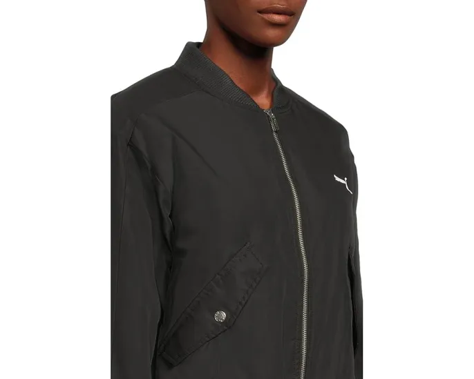 Куртка-бомбер PUMA T7 Satin с ребристыми манжетами