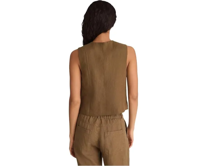 Топ Madewell Button Front из 100% льна с запахом на пуговицах