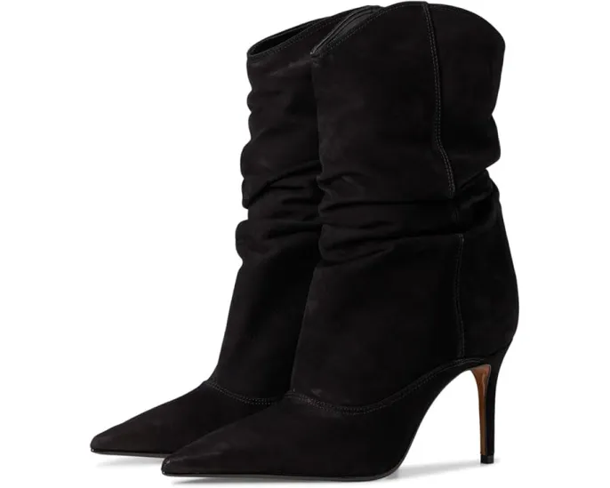 Ботинки Schutz Maryana Slouch из замши на шпильке