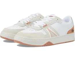 Кроссовки Lacoste L001 из кожи с замшевым мыском и спортивной эстетикой